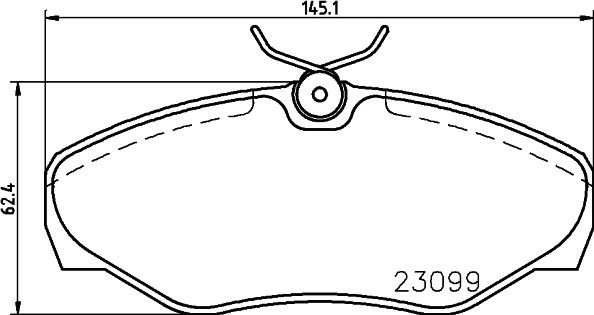 HELLA PAGID 8DB 355 011-091 - Тормозные колодки, дисковые, комплект autospares.lv