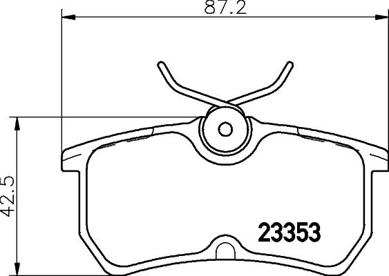 HELLA PAGID 8DB 355 018-411 - Тормозные колодки, дисковые, комплект autospares.lv