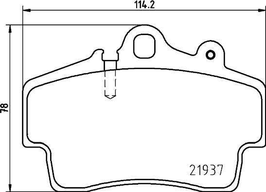 HELLA PAGID 8DB 355 018-471 - Тормозные колодки, дисковые, комплект autospares.lv