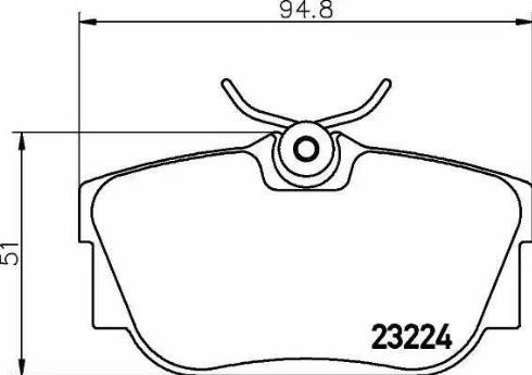 HELLA PAGID 8DB355018-581 - Тормозные колодки, дисковые, комплект autospares.lv