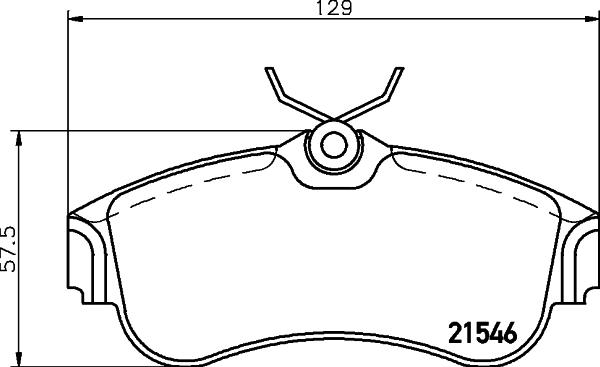 HELLA PAGID 8DB 355 018-011 - Тормозные колодки, дисковые, комплект autospares.lv