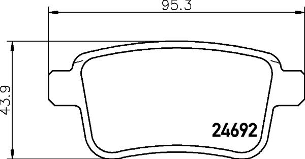 HELLA PAGID 8DB 355 020-641 - Тормозные колодки, дисковые, комплект autospares.lv