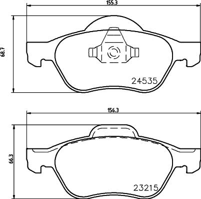 HELLA PAGID 8DB 355 013-271 - Тормозные колодки, дисковые, комплект autospares.lv