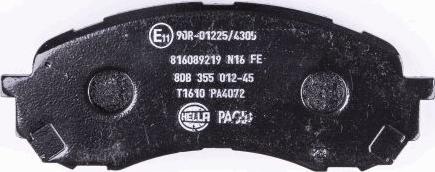 HELLA PAGID 8DB 355 012-451 - Тормозные колодки, дисковые, комплект autospares.lv