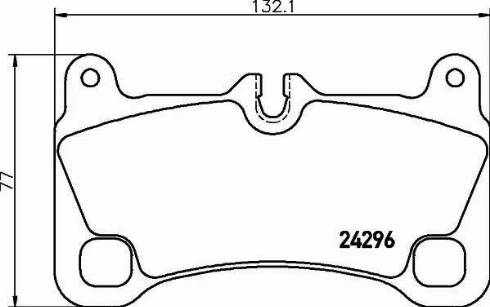 HELLA PAGID 8DB355012651 - Тормозные колодки, дисковые, комплект autospares.lv