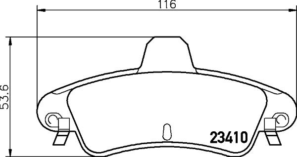 HELLA PAGID 8DB 355 012-191 - Тормозные колодки, дисковые, комплект autospares.lv