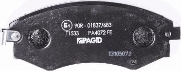 HELLA PAGID 8DB 355 012-161 - Тормозные колодки, дисковые, комплект autospares.lv