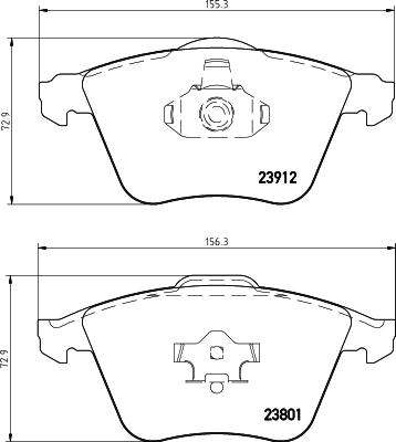 HELLA PAGID 8DB 355 031-991 - Тормозные колодки, дисковые, комплект autospares.lv