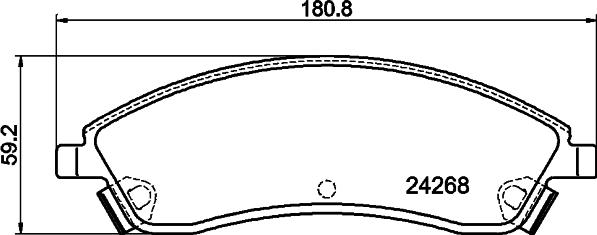 HELLA PAGID 8DB 355 012-221 - Тормозные колодки, дисковые, комплект autospares.lv