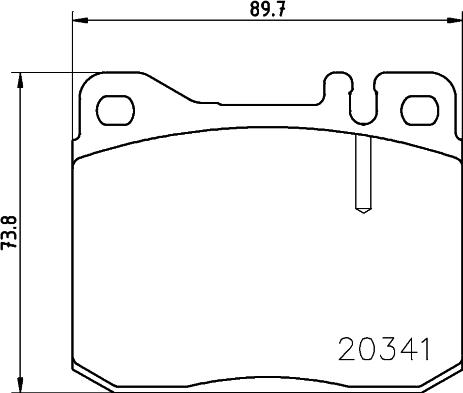 HELLA PAGID 8DB 355 017-431 - Тормозные колодки, дисковые, комплект autospares.lv