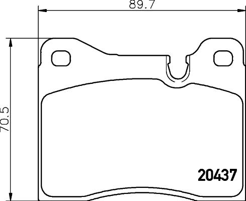 HELLA PAGID 8DB 355 017-561 - Тормозные колодки, дисковые, комплект autospares.lv