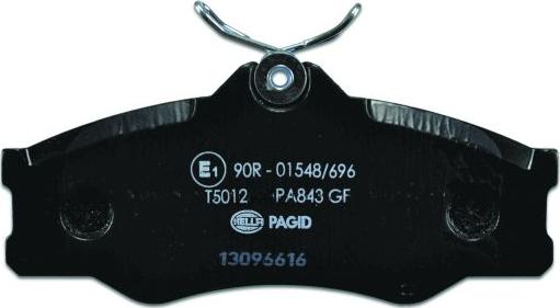 HELLA PAGID 8DB 355 017-661 - Тормозные колодки, дисковые, комплект autospares.lv