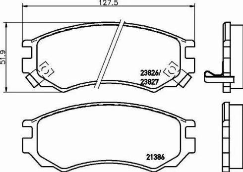 HELLA PAGID 8DB 355 017-061 - Тормозные колодки, дисковые, комплект autospares.lv