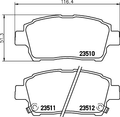 HELLA PAGID 8DB 355 017-081 - Тормозные колодки, дисковые, комплект autospares.lv