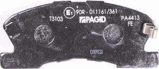 HELLA PAGID 8DB 355 017-111 - Тормозные колодки, дисковые, комплект autospares.lv