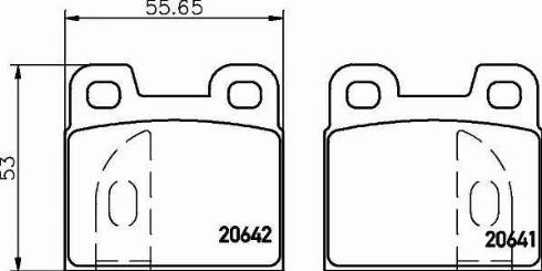 HELLA PAGID 8DB 355 017-391 - Тормозные колодки, дисковые, комплект autospares.lv