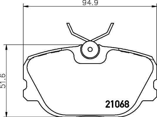 HELLA PAGID 8DB 355 017-761 - Тормозные колодки, дисковые, комплект autospares.lv