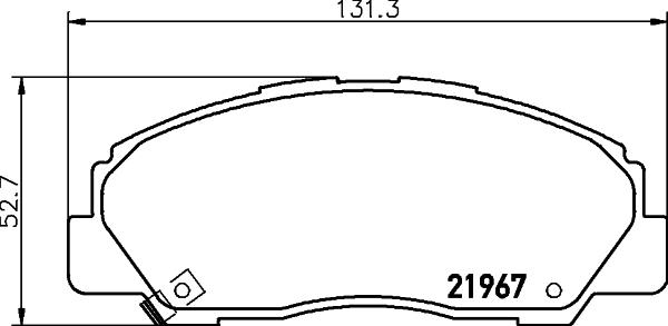 HELLA PAGID 8DB 355 039-611 - Тормозные колодки, дисковые, комплект autospares.lv