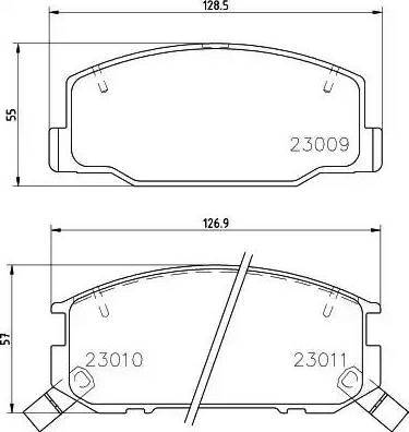 HELLA PAGID 8DB 355 009-831 - Тормозные колодки, дисковые, комплект autospares.lv