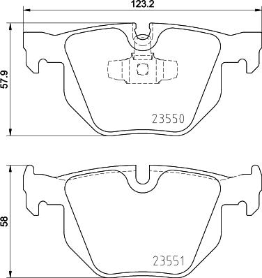 HELLA PAGID 8DB 355 031-931 - Тормозные колодки, дисковые, комплект autospares.lv