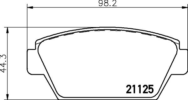 HELLA PAGID 8DB 355 037-231 - Тормозные колодки, дисковые, комплект autospares.lv