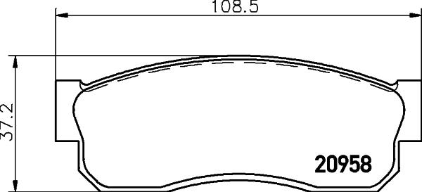 HELLA PAGID 8DB 355 029-211 - Тормозные колодки, дисковые, комплект autospares.lv