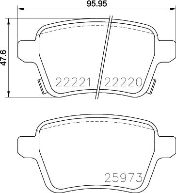 HELLA PAGID 8DB 355 024-651 - Тормозные колодки, дисковые, комплект autospares.lv