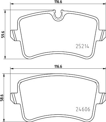 HELLA PAGID 8DB 355 025-311 - Тормозные колодки, дисковые, комплект autospares.lv