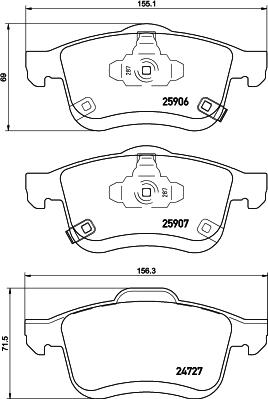 HELLA PAGID 8DB 355 021-451 - Тормозные колодки, дисковые, комплект autospares.lv