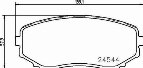 HELLA PAGID 8DB 355 013-251 - Тормозные колодки, дисковые, комплект autospares.lv