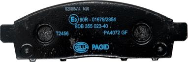 HELLA PAGID 8DB 355 023-401 - Тормозные колодки, дисковые, комплект autospares.lv