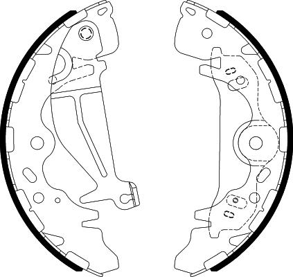 HELLA PAGID 8DB 355 022-091 - Комплект тормозных колодок, барабанные autospares.lv