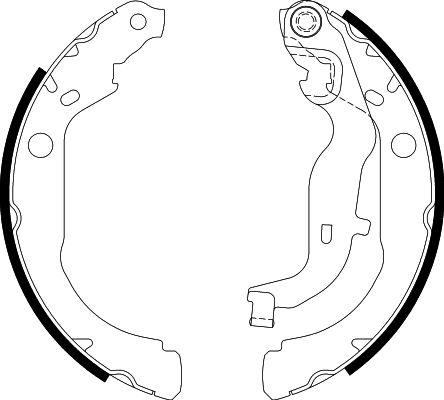 HELLA PAGID 8DB 355 022-261 - Комплект тормозных колодок, барабанные autospares.lv