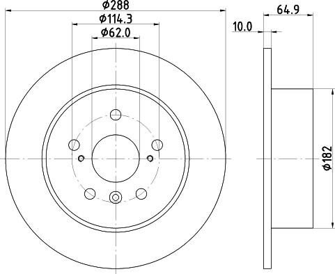 HELLA PAGID 8DD 355 109-051 - Тормозной диск autospares.lv