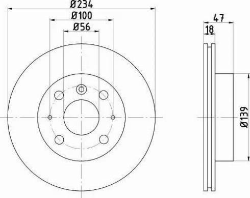 HELLA PAGID 8DD 355 104-841 - Тормозной диск autospares.lv