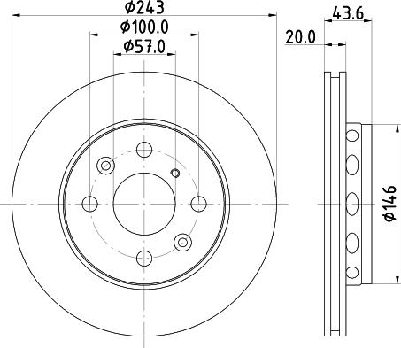 HELLA PAGID 8DD 355 105-011 - Тормозной диск autospares.lv