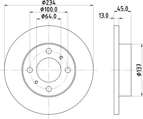 HELLA PAGID 8DD 355 105-761 - Тормозной диск autospares.lv