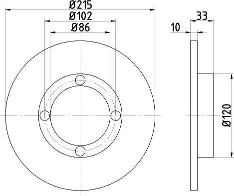 TRW DF2741T - Тормозной диск autospares.lv