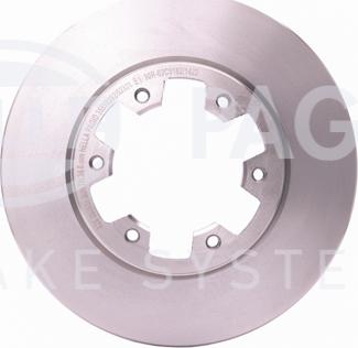 HELLA PAGID 8DD 355 102-921 - Тормозной диск autospares.lv