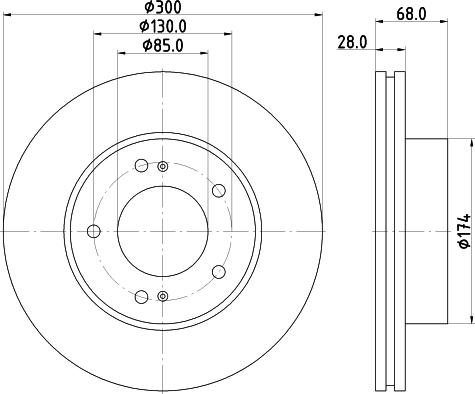 HELLA PAGID 8DD 355 116-461 - Тормозной диск autospares.lv