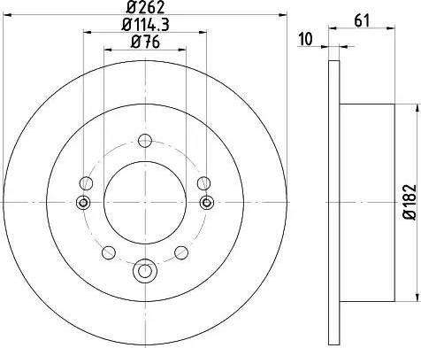 HELLA PAGID 8DD 355 118-331 - Тормозной диск autospares.lv