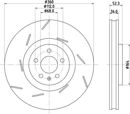 HELLA PAGID 8DD 355 134-701 - Тормозной диск autospares.lv