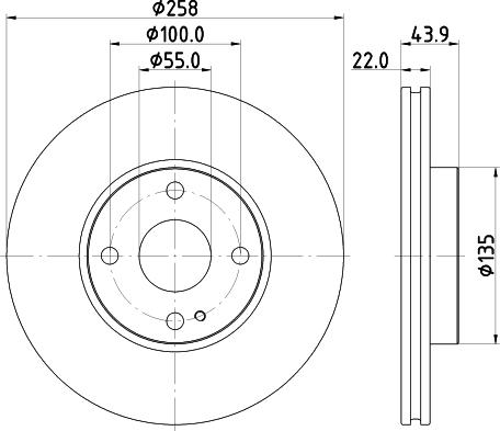 HELLA PAGID 8DD 355 131-821 - Тормозной диск autospares.lv