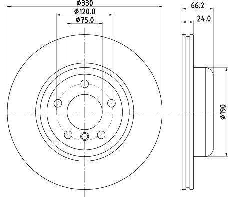 HELLA PAGID 8DD 355 133-711 - Тормозной диск autospares.lv