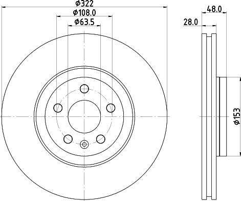 HELLA PAGID 8DD 355 125-471 - Тормозной диск autospares.lv