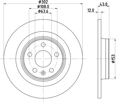 HELLA PAGID 8DD 355 126-991 - Тормозной диск autospares.lv