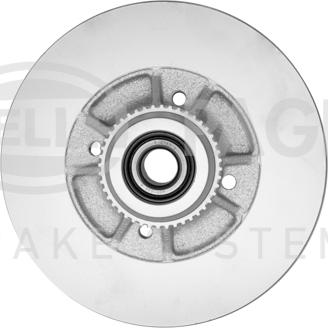 HELLA PAGID 8DD 355 123-391 - Тормозной диск autospares.lv