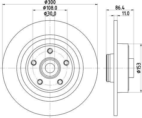 HELLA PAGID 8DD 355 123-321 - Тормозной диск autospares.lv