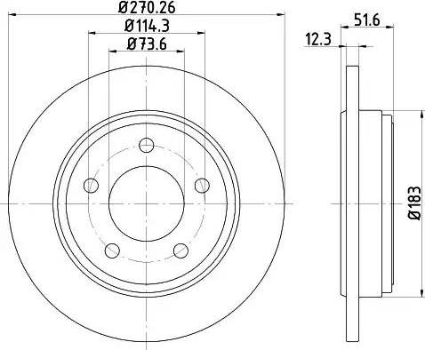 BENDIX 520525 - Тормозной диск autospares.lv