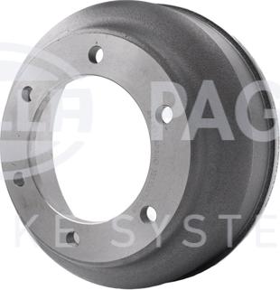 HELLA PAGID 8DT 355 300-471 - Тормозной барабан autospares.lv